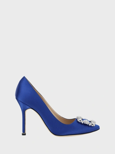 Shop Manolo Blahnik Hangisi Pumps