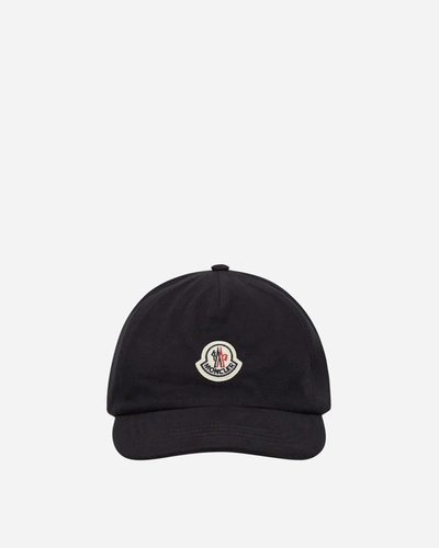 Moncler Logo Baseball Cap In Blue
