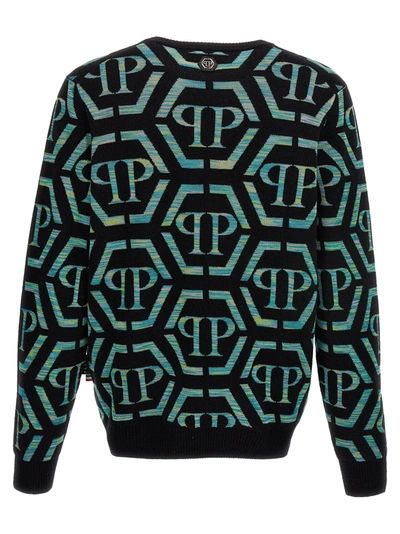 Shop Philipp Plein Logo Sweater Sweater, Cardigans Multicolor