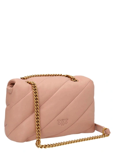 Shop Pinko Love Classic Puff Crossbody Bags Pink