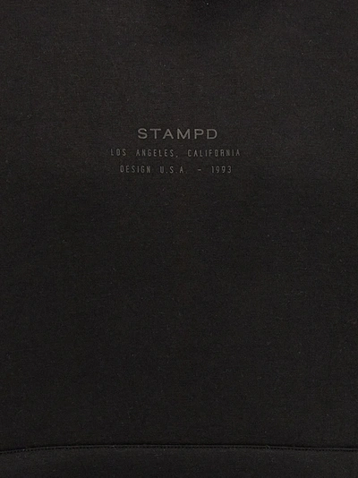 Shop Stampd Stacked Logo Sweatshirt Black
