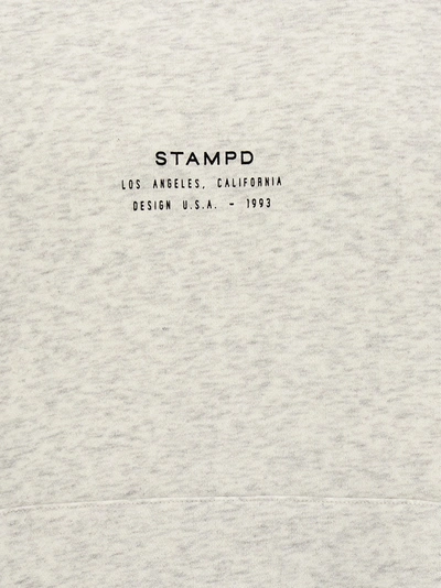 Shop Stampd Stacked Logo Sweatshirt Gray