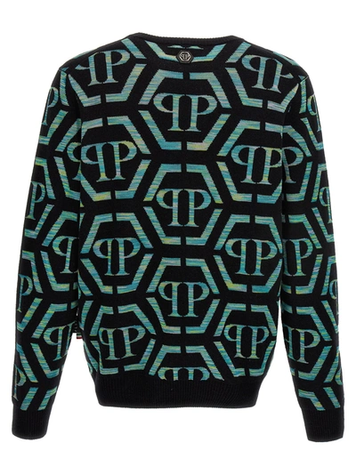 Shop Philipp Plein Logo Sweater Sweater, Cardigans In Multicolor