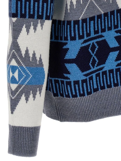 Shop Alanui 'icon' Sweater In Multicolor