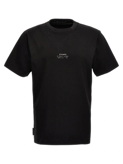 Shop Stampd Stacked Logo T-shirt In Black