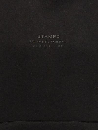 Shop Stampd Stacked Logo Sweatshirt In Black