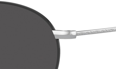 Shop Oliver Peoples Coleridge Sun 50mm Tinted Round Sunglasses In Silver