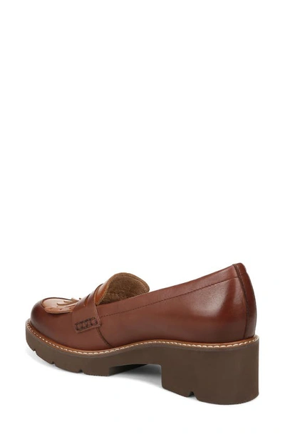 Shop Naturalizer Darcy Fringe Leather Loafer In Brown Multi Leather