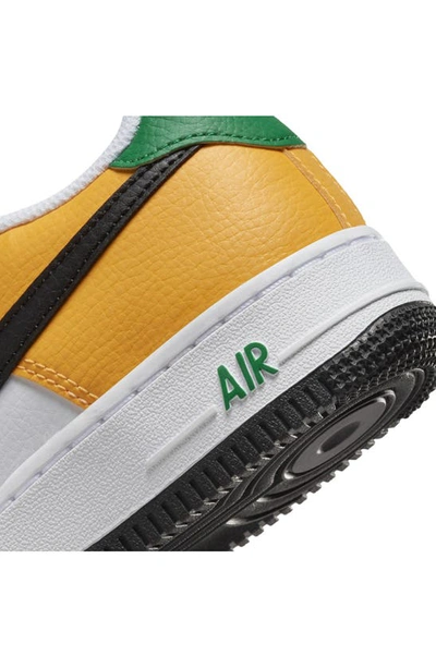 Shop Nike Kids' Air Force 1 Sneaker In Gold/ Malachite/ Black
