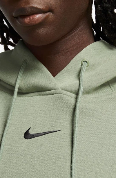 Shop Nike Sportswear Phoenix Fleece Pullover Hoodie In Oil Green/black