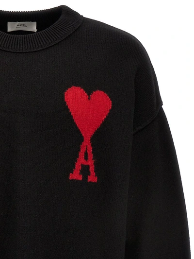 Shop Ami Alexandre Mattiussi 'ami De Coeur' Sweater In Black