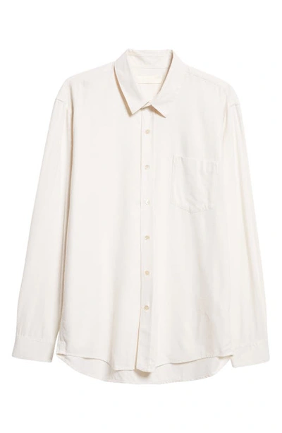 Shop Our Legacy Classic Silk Button-up Shirt In White Silk