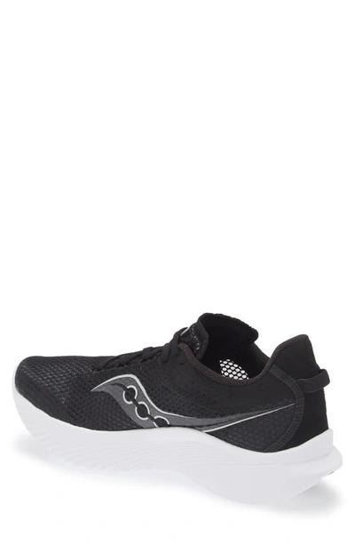 Shop Saucony Kinvara 14 Running Shoe In Black/ White