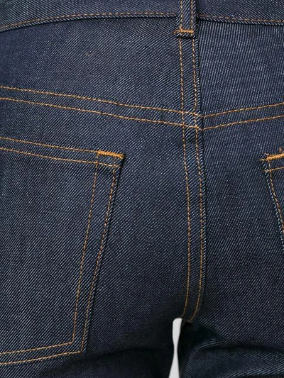 Shop Apc Contrast Stitching Jeans