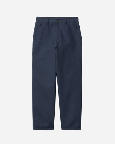 Shop Carhartt Single Knee Pants In Blue