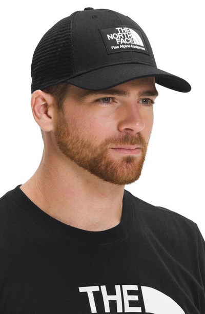 The North Face Mens Mudder Trucker Woven Baseball Cap Black In Tnf Black