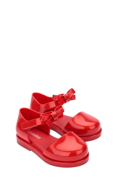 Shop Melissa Kids' Amy Ankle Strap Flat In Red