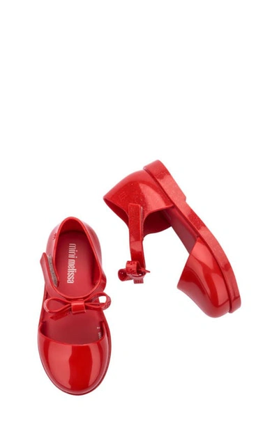 Shop Melissa Kids' Amy Ankle Strap Flat In Red