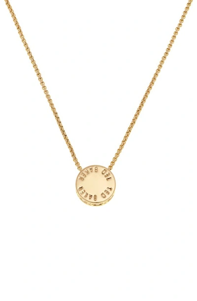 Shop Ted Baker Sebille Sparkle Dot Pendant Necklace In Gold Tone Clear Crystal
