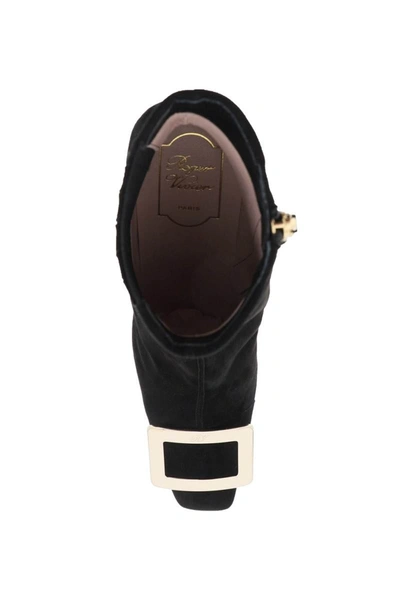 Shop Roger Vivier 'belle Vivier' Chelsea Boots In Black