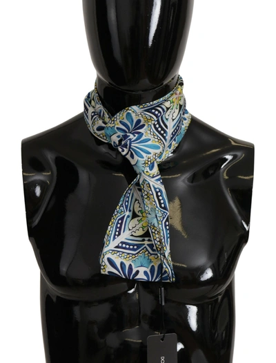 Shop Dolce & Gabbana Majestic Silk Men's Scarf Men's Wrap In Multicolor