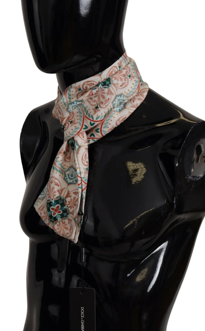 Shop Dolce & Gabbana Majestic Silk Men's Men's Scarf In Multicolor