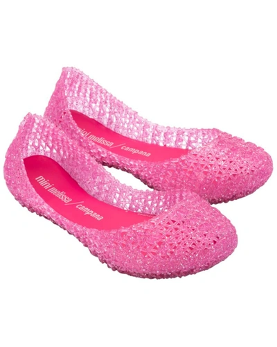 Shop Mini Melissa Campana Papel Ballerina Flat In Pink