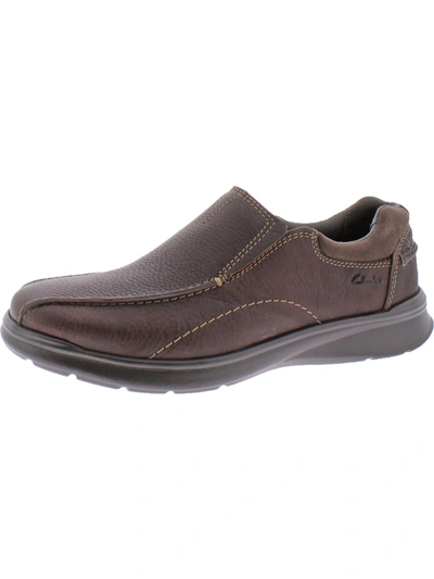 Shop Clarks Cotrell Step Mens Leather Pebbled Loafers In Multi