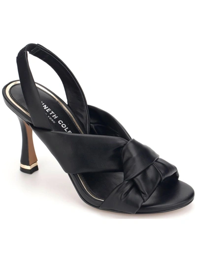 Shop Kenneth Cole New York Blanche 85 Knot Slingback Womens Slingback Open Toe Pumps In Black