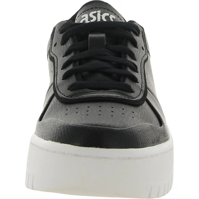 Shop Asics Japan S Rin Womens Faux Leather Lifestyle Casual And Fashion Sneakers In Black