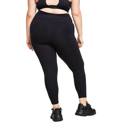 Shop Ideology Plus Womens High-waist Fitness Athletic Leggings In Black