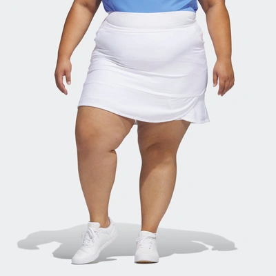 Shop Adidas Originals Women's Adidas Frill Skort (plus Size) In White
