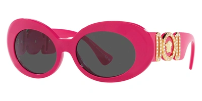 Shop Versace Women's Ve4426bu-536787 Fashion 54mm Fuchsia Sunglasses In Pink