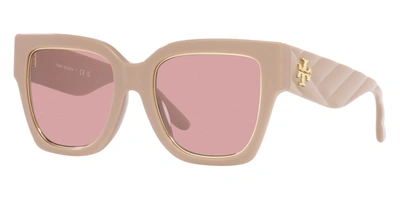 Shop Tory Burch Women's Ty7180u-191584 Fashion 52mm Sand Sunglasses In Beige