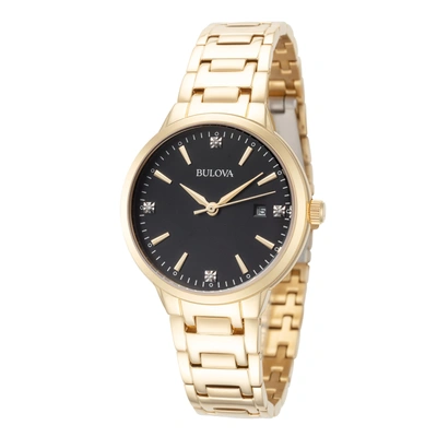 Shop Bulova Women's 97p147 Classic 32mm Quartz Watch In Gold