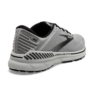 Shop Brooks Men's Adrenaline V22 Running Sneaker In Grey