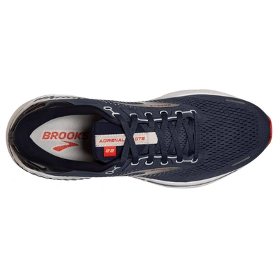 Shop Brooks Men's Adrenaline V22 Running Sneaker In Peacoat In Blue