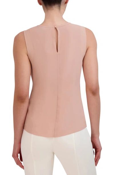 Shop Bcbgmaxazria Ruffle Sleeveless Top In Pink