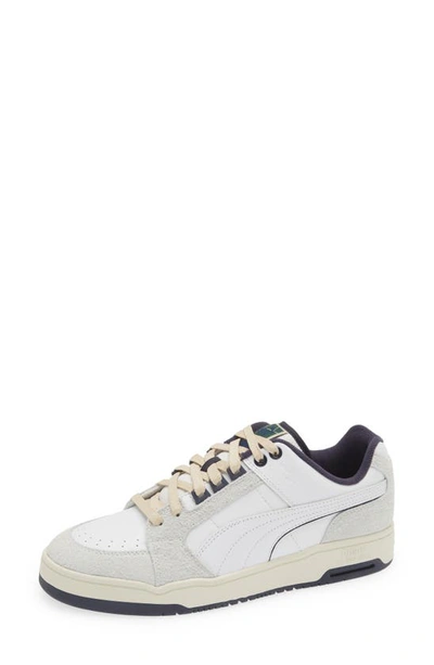 Shop Puma Slipstream Lo Lin Sneaker In  White-new Navy