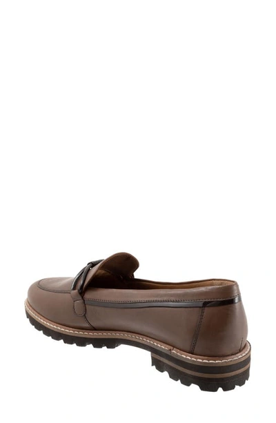 Shop Trotters Fiora Loafer In Dark Taupe