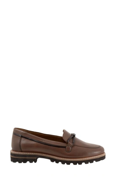 Shop Trotters Fiora Loafer In Dark Taupe