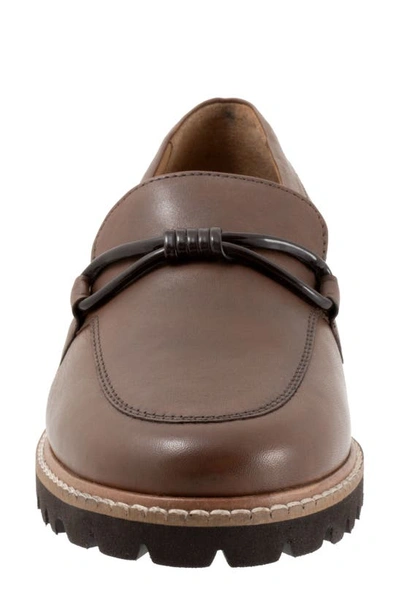 Shop Trotters Fiora Loafer In Dark Taupe