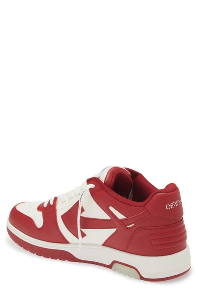 Shop Off-white Out Of Office Low Top Sneaker In White Burgundy