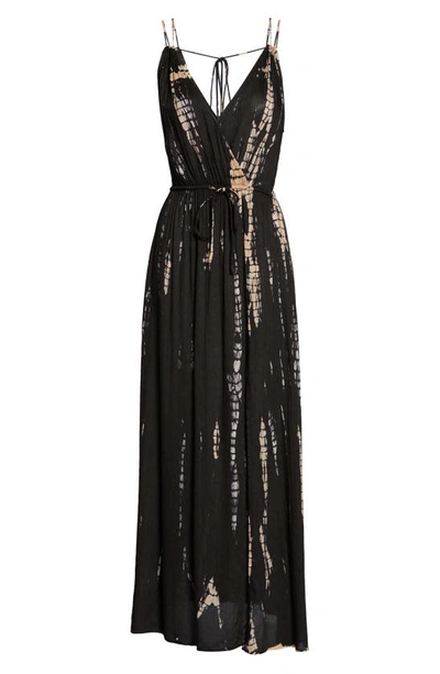 Shop Elan Cover-up Maxi Dress In Black Snake Td