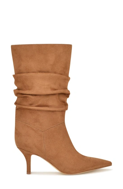 Nine West Mycki Slouch Boot In Dark Natural