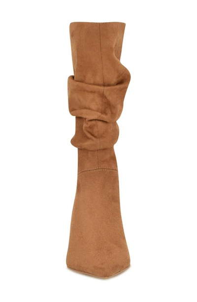 Nine West Mycki Slouch Boot In Dark Natural