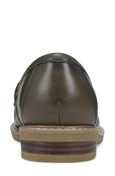 Earth Javas Penny Loafer In Dark Olive