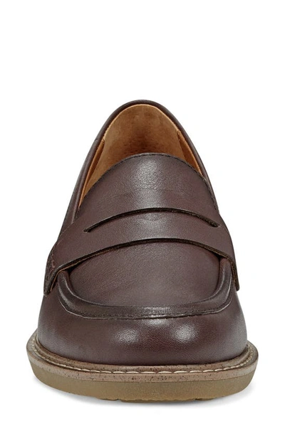 Earth Javas Penny Loafer In Mud Oak