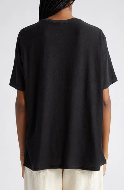 Shop R13 Boxy Cotton & Cashmere T-shirt In Acid Black
