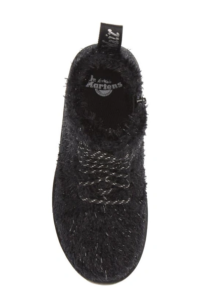 Shop Dr. Martens' Kids' 1460 Tinsel Faux Fur Boot In Black Fur